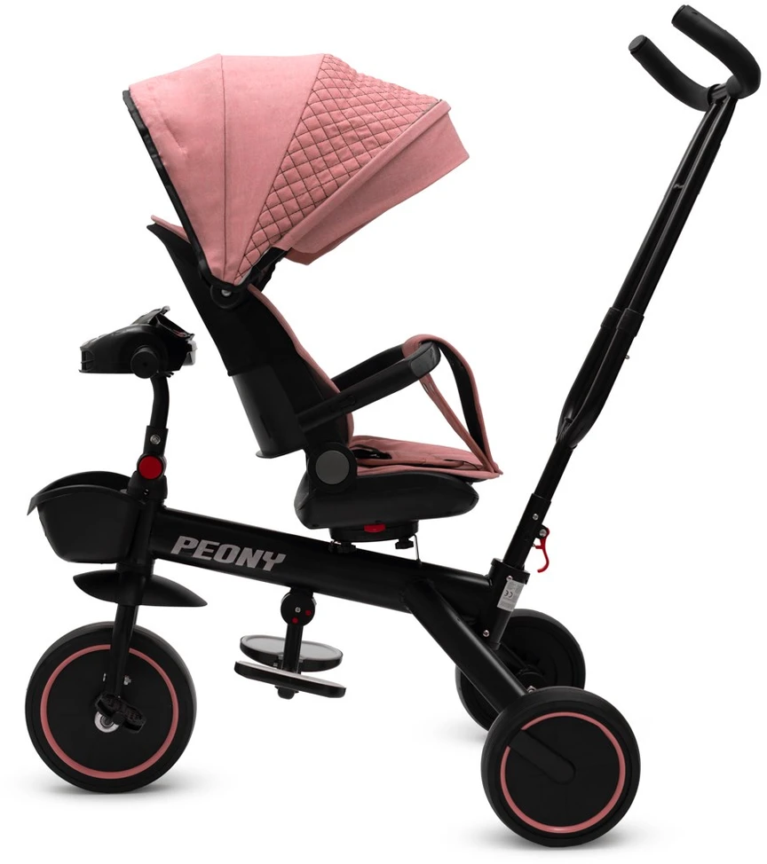 Baby Mix Peony EVA rožinis vaikiškas triratukas