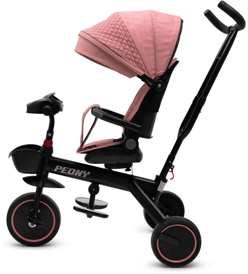 Baby Mix Peony EVA rožinis vaikiškas triratukas