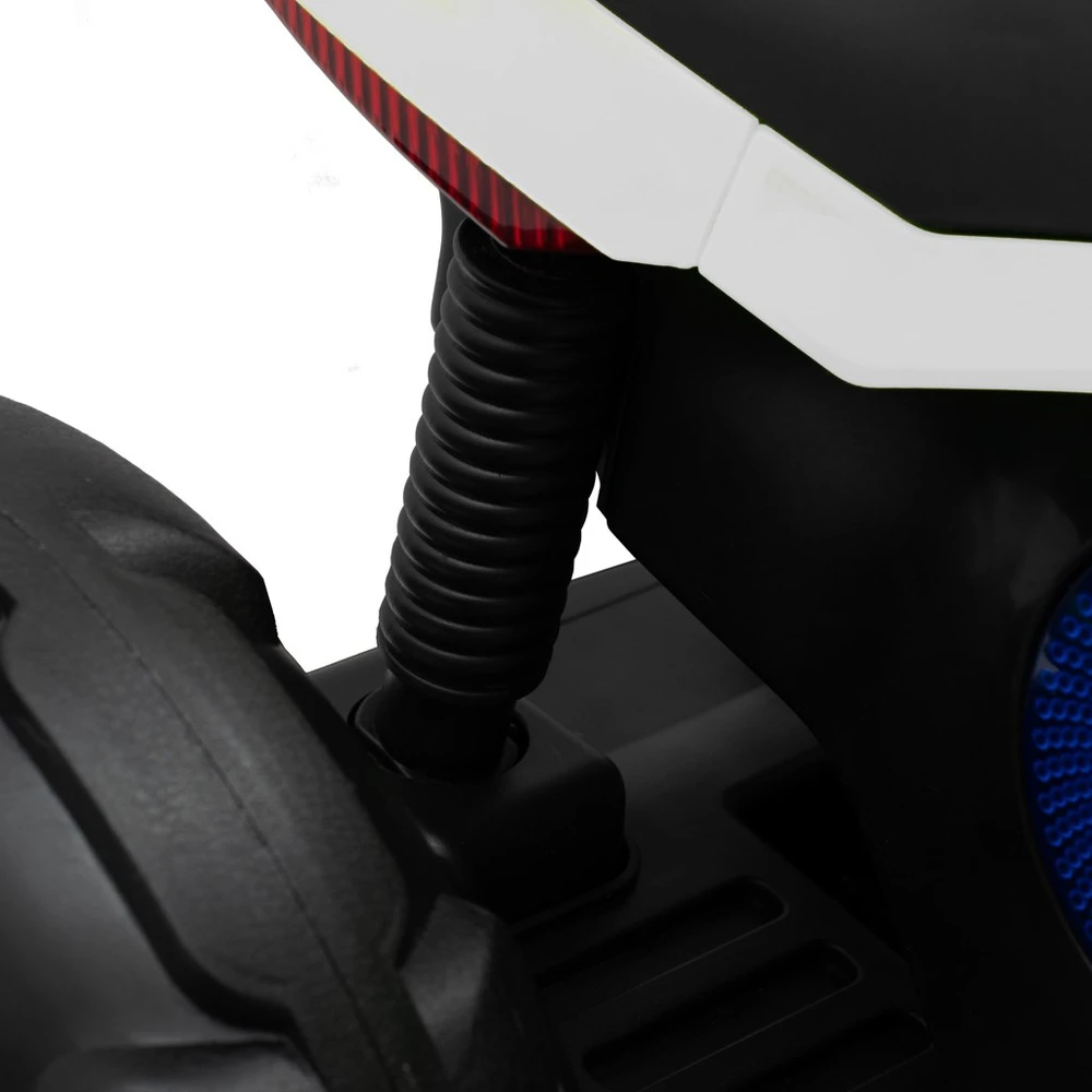 Baby Mix POLICE elektrinis baltas motociklas