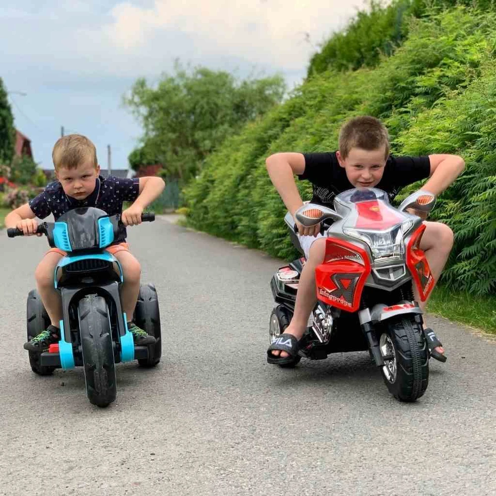 Baby Mix POLICE elektrinis baltas motociklas