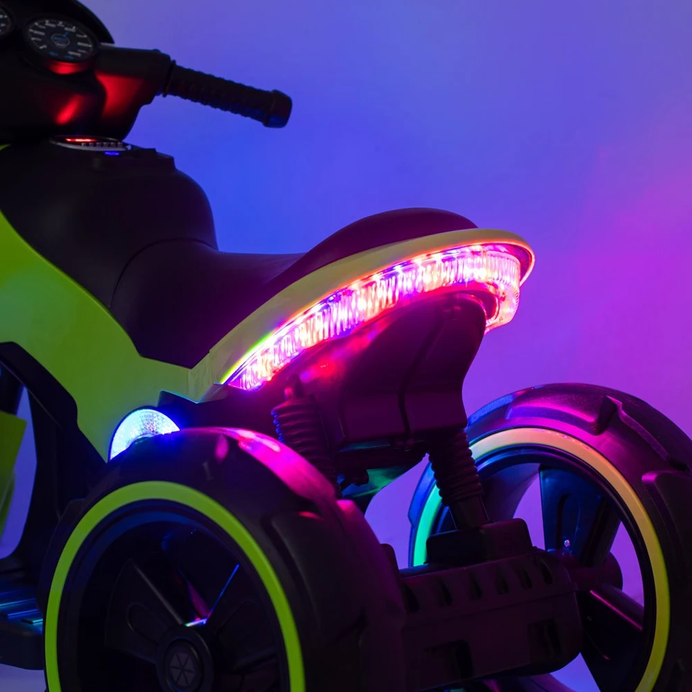 Baby Mix POLICE elektrinis baltas motociklas