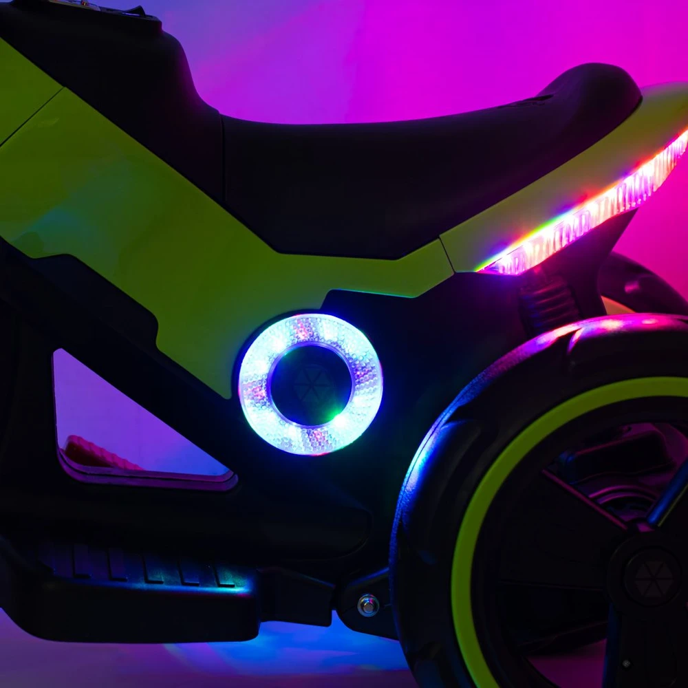 Baby Mix POLICE elektrinis baltas motociklas