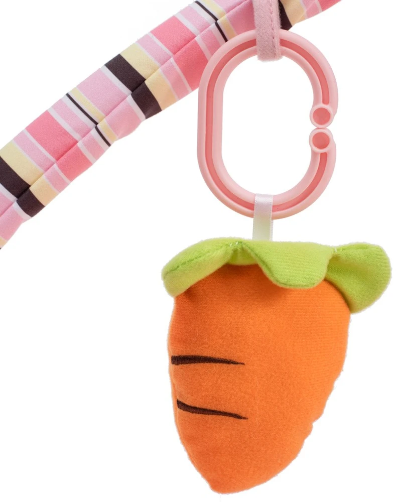 BABY MIX 45511 Mokomasis kilimėlis Naminiai gyvūnai (Rožinė Rabbit)