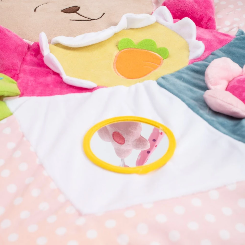 BABY MIX 45511 Mokomasis kilimėlis Naminiai gyvūnai (Rožinė Rabbit)