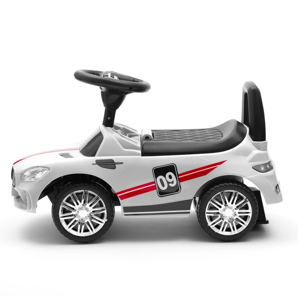 BABY MIX 45835 Vaikiškas žaislas su garsu RACER baltas