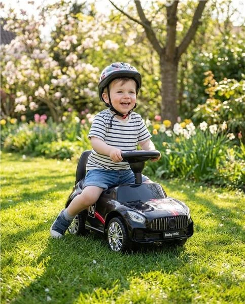 BABY MIX 45832 Vaikiškas žaislas su garsu RACER juodas