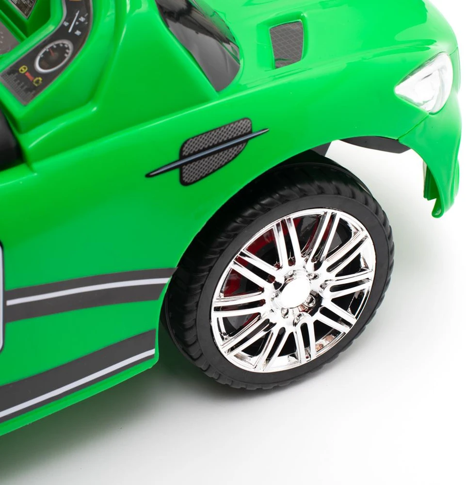 Baby Mix RACER žalias kūdikio supamas žaislas su garsais