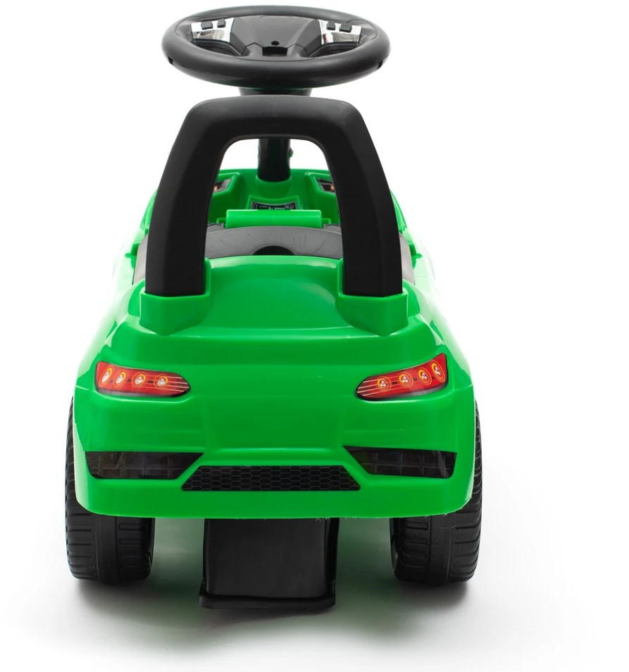 Baby Mix RACER žalias kūdikio supamas žaislas su garsais