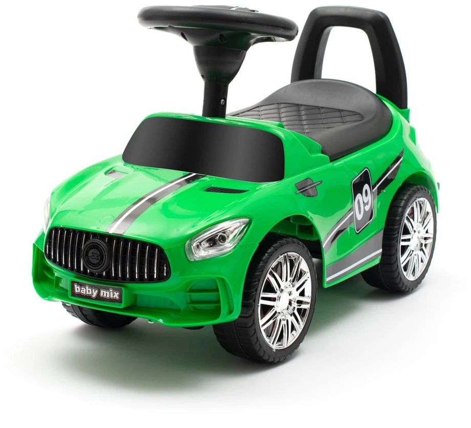 Baby Mix RACER žalias kūdikio supamas žaislas su garsais