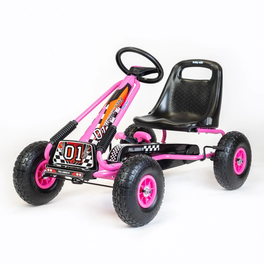 Baby Mix Razor rožinis pedalinis kartingas