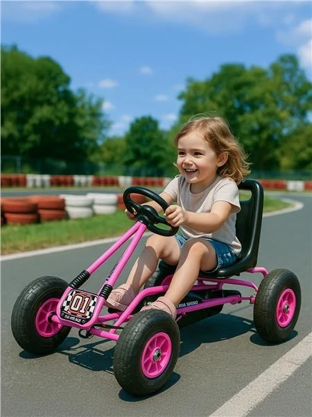 Baby Mix Razor rožinis pedalinis kartingas