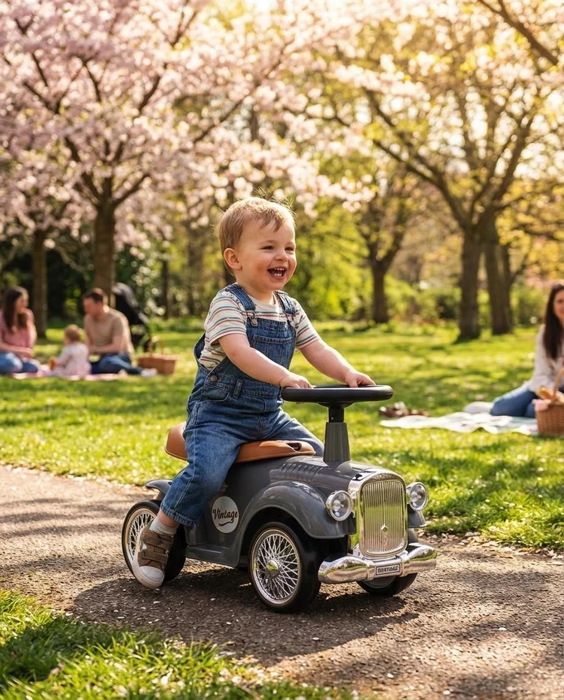 Baby Mix Retro pilkas vaikiškas supynės
