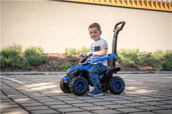 Baby Mix Ruggy elektrinis paspirtukas su mėlynu kreipiamuoju strypu