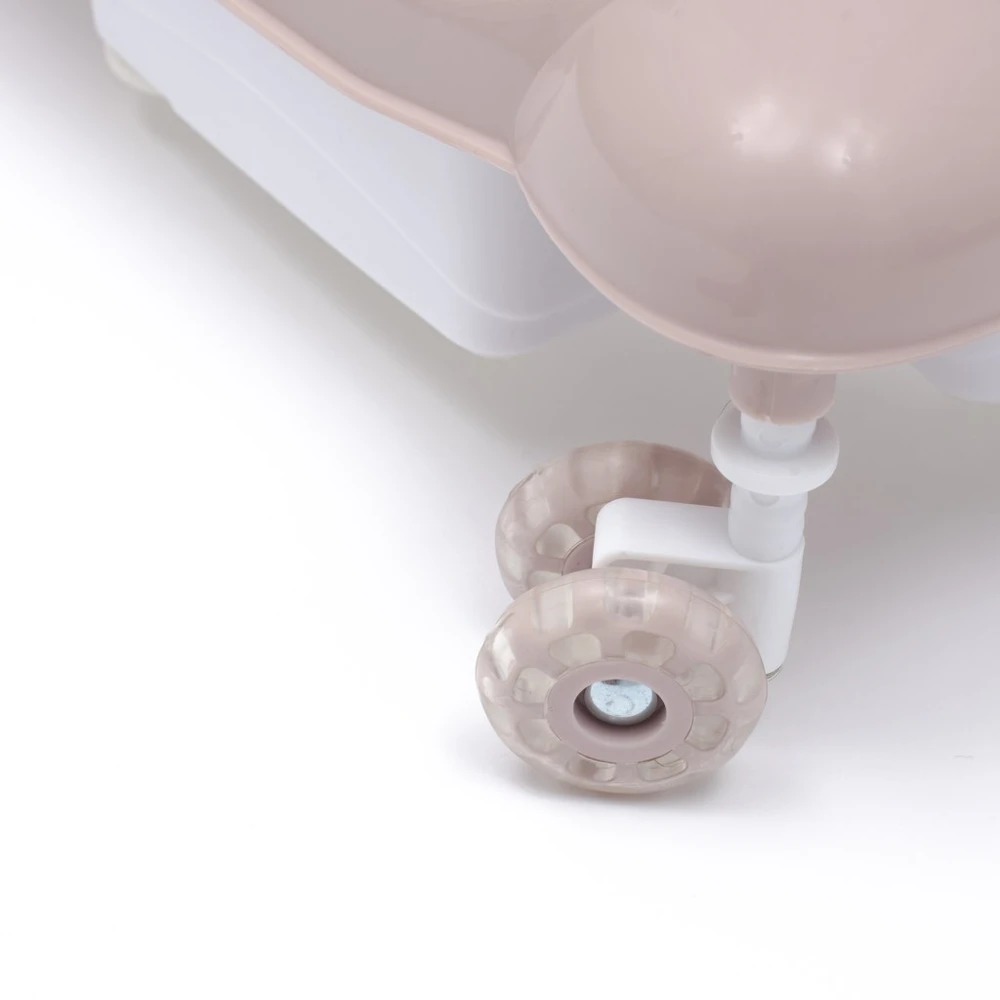 BABY MIX VAIKŠTYNĖ SU SILIKONINIAIS RATUKAIS, Rožinis