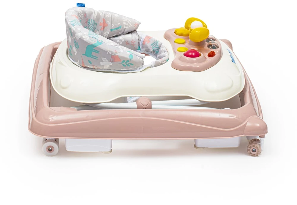 BABY MIX VAIKŠTYNĖ SU SILIKONINIAIS RATUKAIS, Rožinis