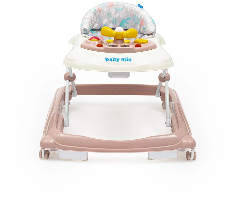 BABY MIX VAIKŠTYNĖ SU SILIKONINIAIS RATUKAIS, Rožinis