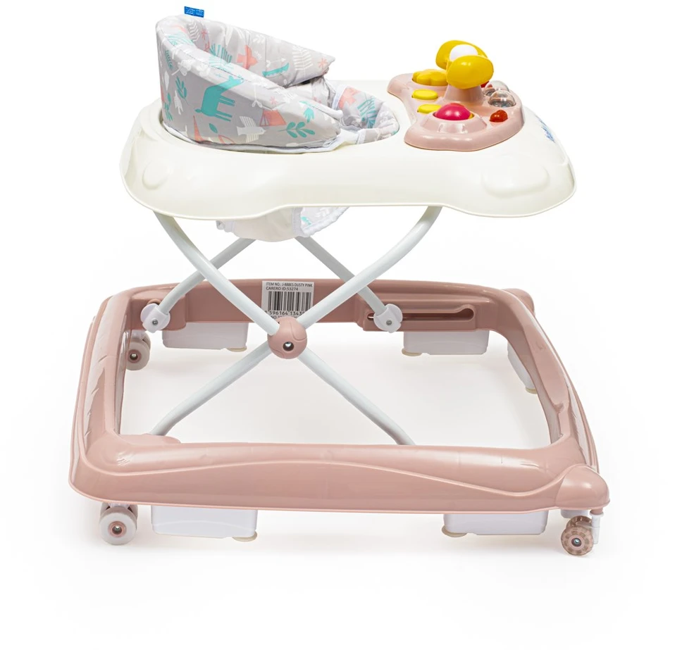 BABY MIX VAIKŠTYNĖ SU SILIKONINIAIS RATUKAIS, Rožinis