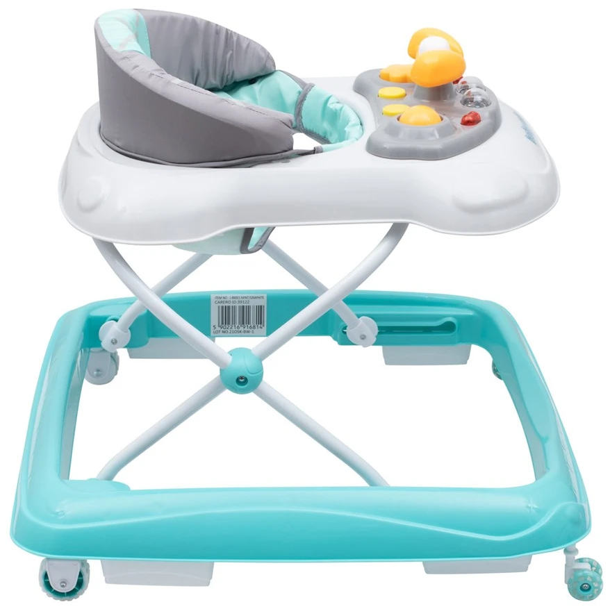 BABY MIX OSK-J-888E Walker garso skydelis, mėtų pilka 39122