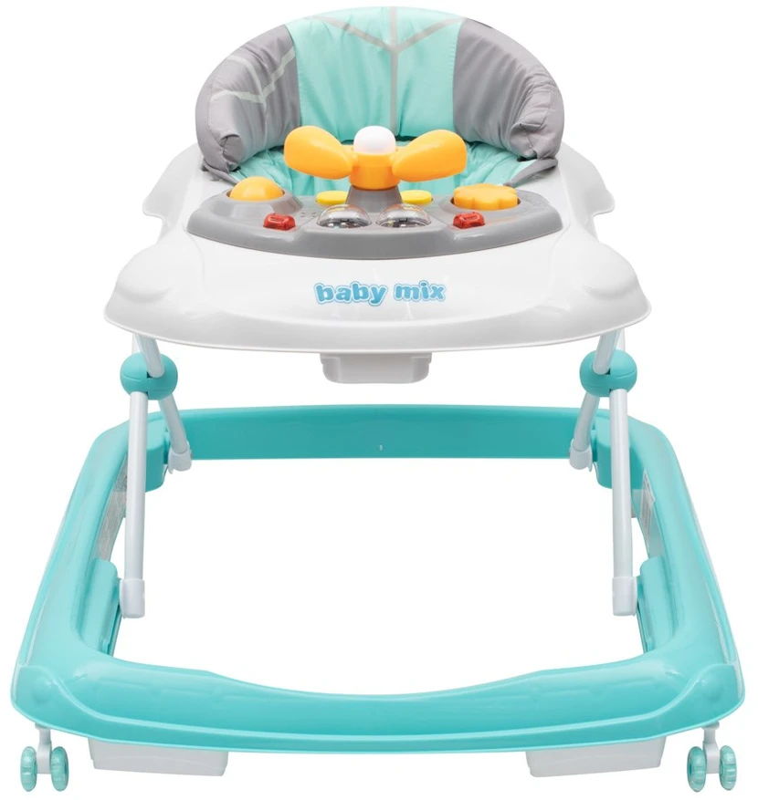 BABY MIX OSK-J-888E Walker garso skydelis, mėtų pilka 39122