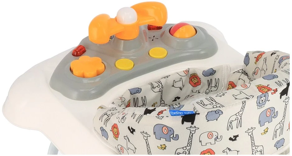 BABY MIX VAIKŠTYNĖ SU SILIKONINIAIS RATUKAIS, Pilkas