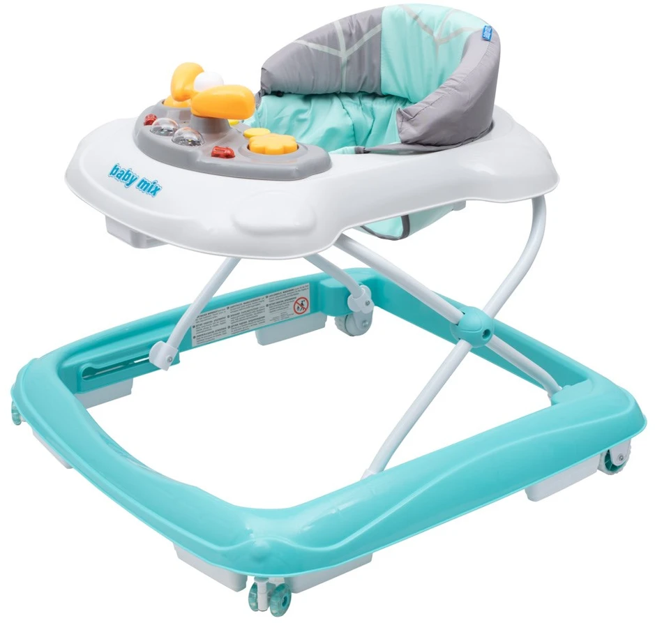 BABY MIX OSK-J-888E Walker garso skydelis, mėtų pilka 39122