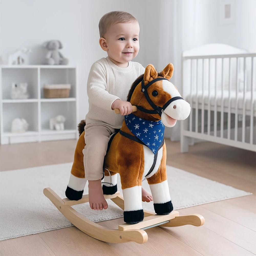 Baby Mix Zeus supamasis arkliukas su melodija ir skarele