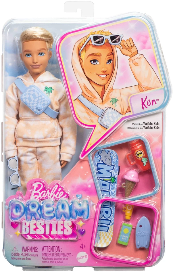 Mattel BARBIE DREAM BESTIES lėlė Ken (JDD75)