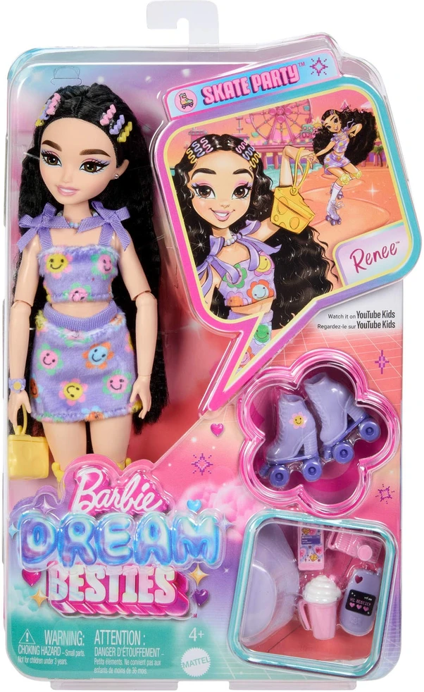 Lėlė Mattel Barbie Dream Besties Roller Skate – Renee (JFX99)