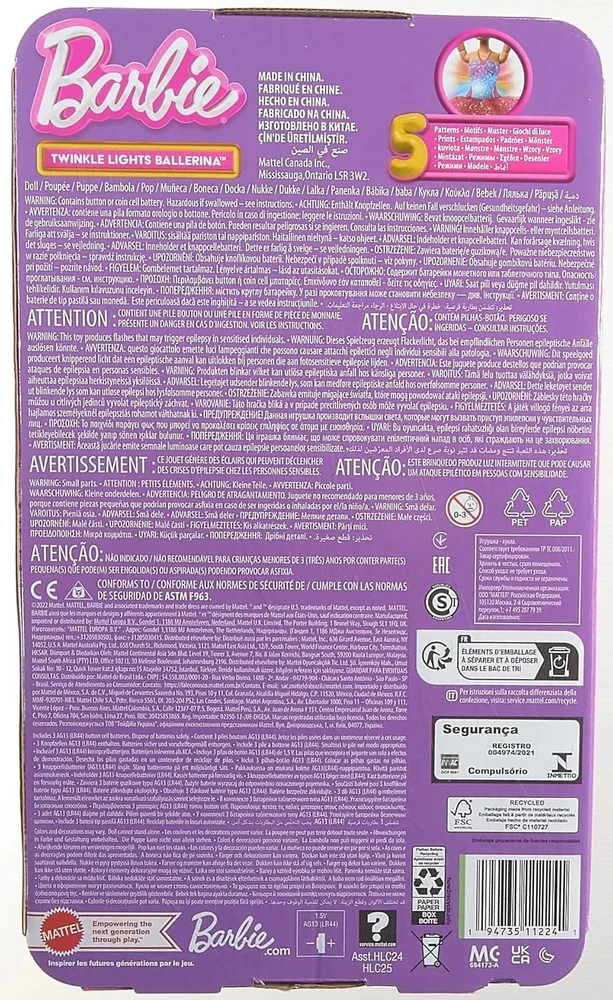 Barbie Dreamtopia balerinos lėlė HLC25 Mattel