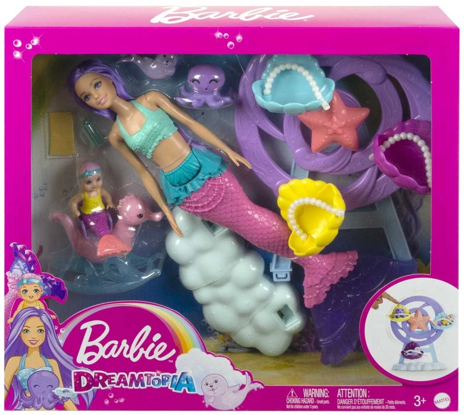 Mattel Barbie Dreamtopia lėlė su aksesuarais HLC30