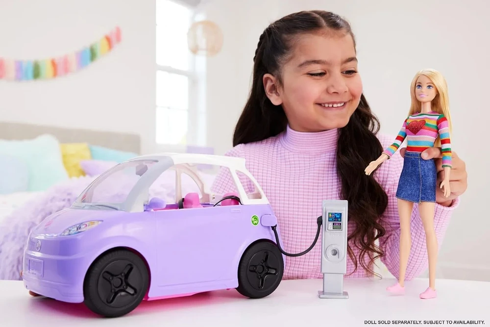 Barbie elektrinis žaislinis automobilis HJV36 Mattel