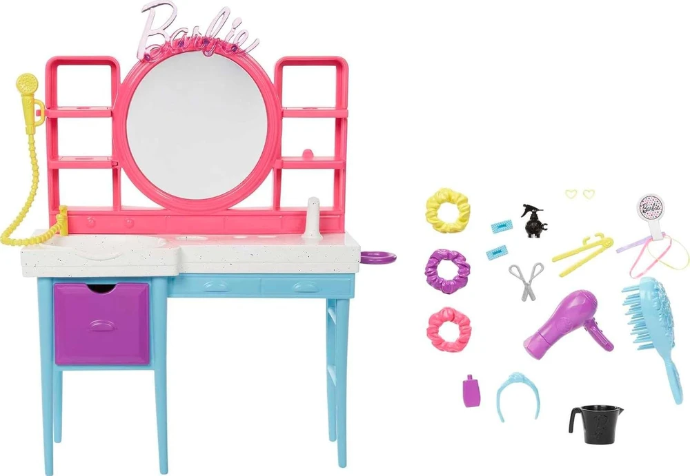 Barbie lėlė su žaidimų rinkiniu HKV00