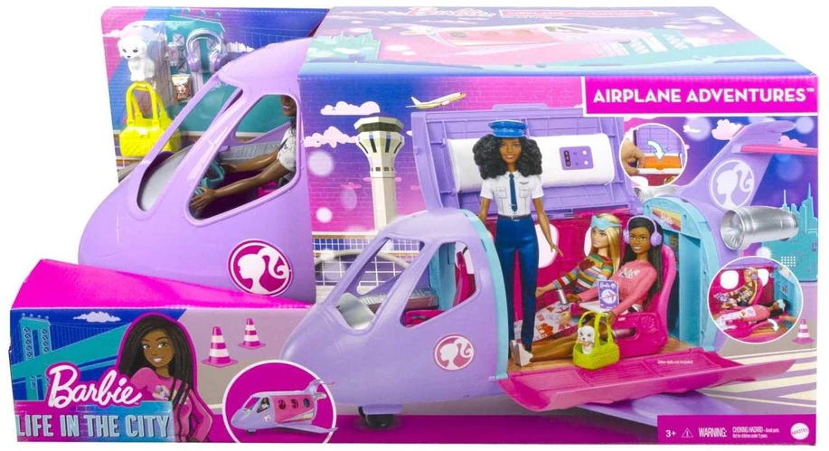 Barbie Mattel LĖLĖS BARBĖS LĖKTUVAS ADVENTURES SU LĖLE HCD49