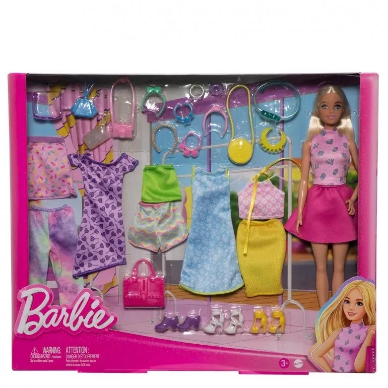 Barbie Lėlė Barbė Barbės drabužiai ir lėlė Mix-and-Match mados HKB07