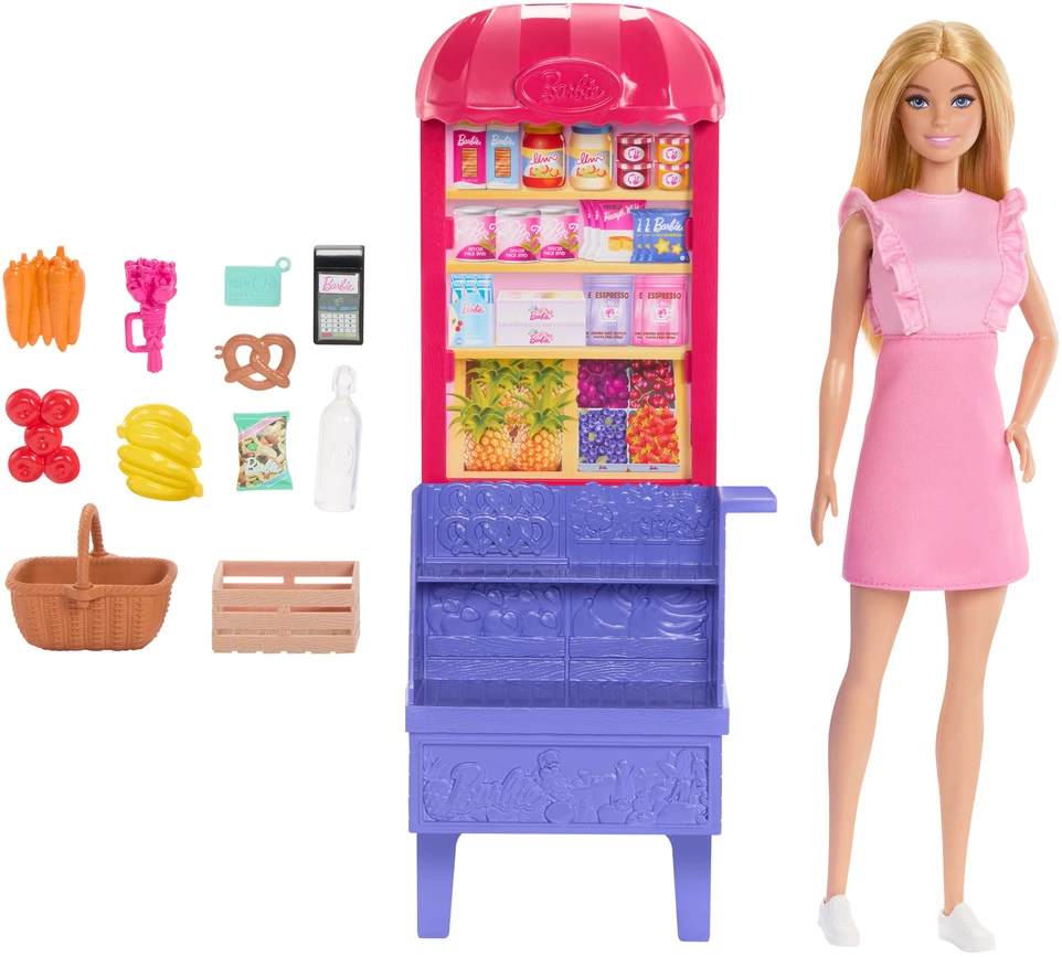 Mattel Barbie Malibu Shopping Playset apsipirkimo žaidimų rinkinys JCT05