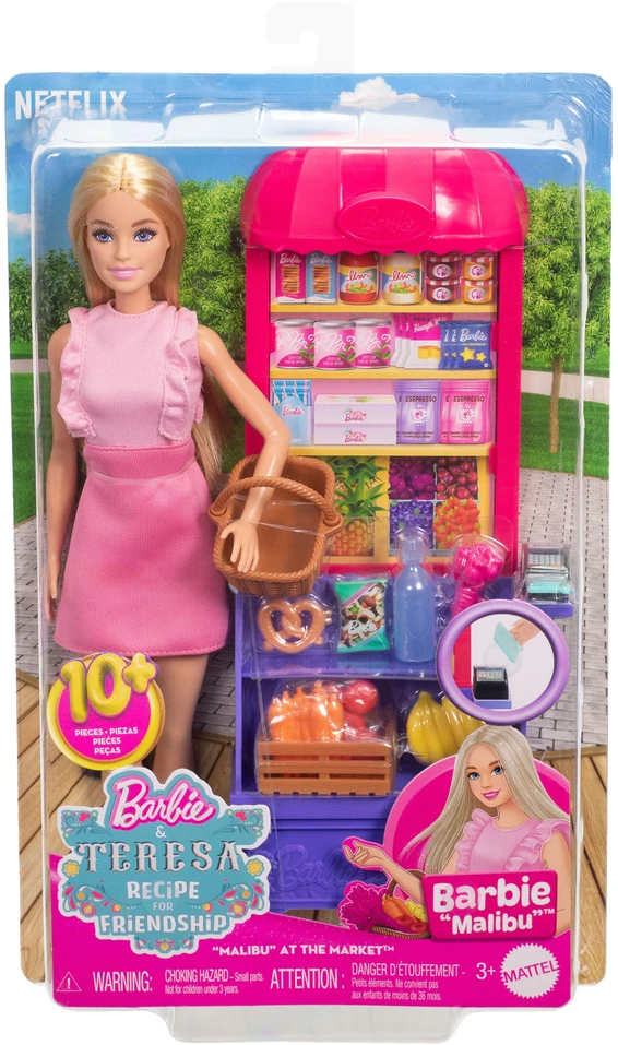 Mattel Barbie Malibu Shopping Playset apsipirkimo žaidimų rinkinys JCT05