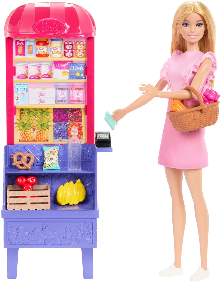 Mattel Barbie Malibu Shopping Playset apsipirkimo žaidimų rinkinys JCT05