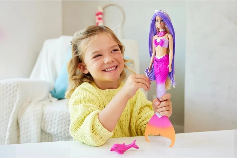 Barbie Malibu sirenos spalvą keičianti lėlė HRP97