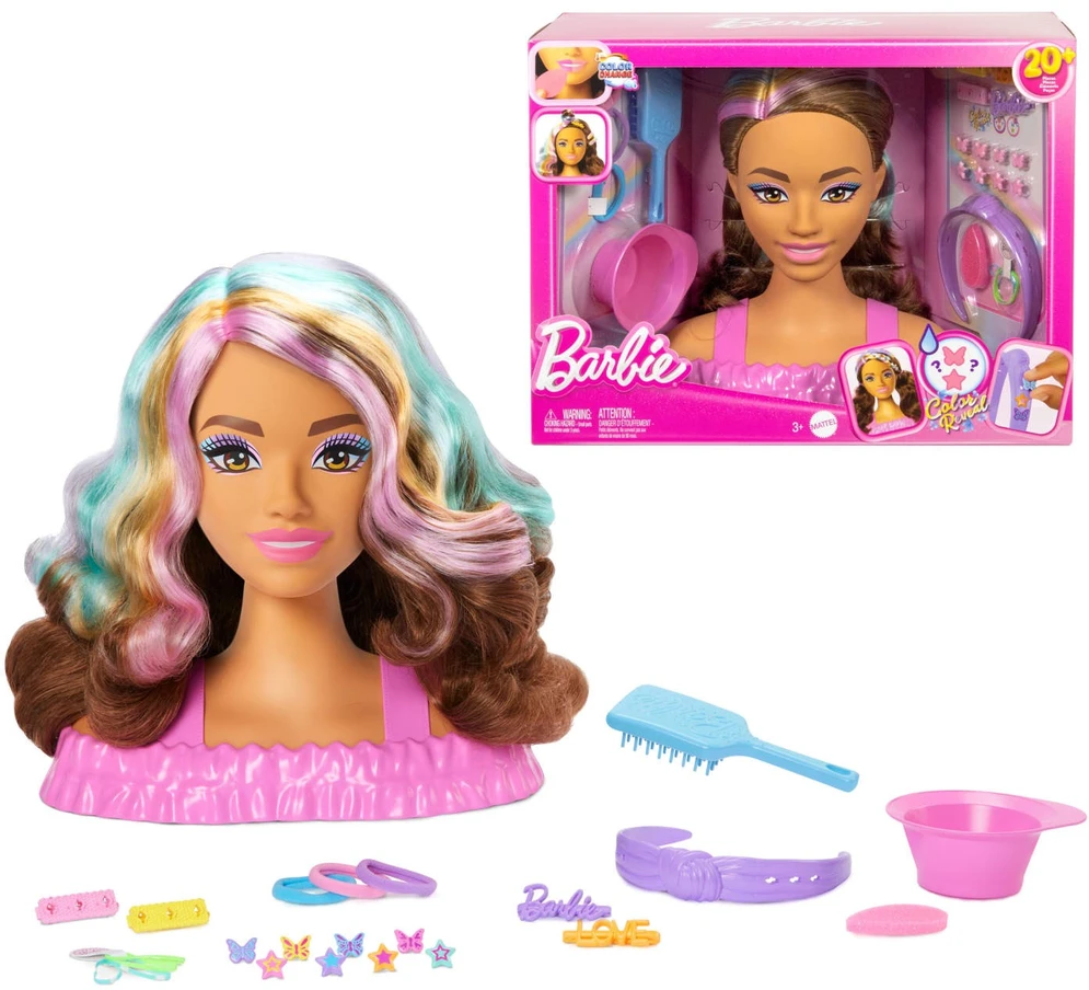 Lėlė Barbie Deluxe Styling Head Brown Hair JFG82