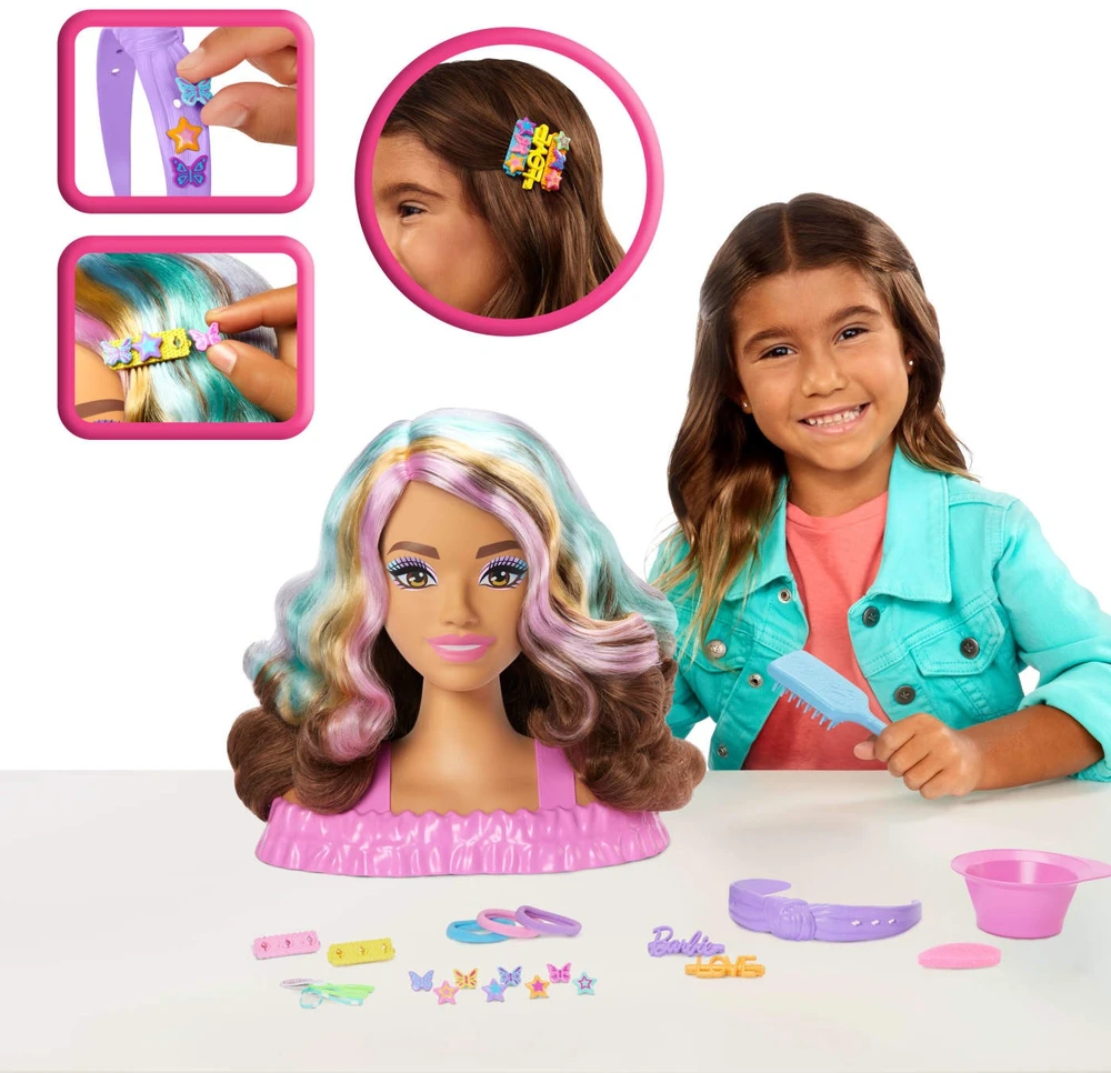 Lėlė Barbie Deluxe Styling Head Brown Hair JFG82