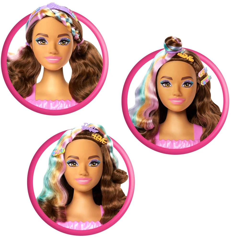 Lėlė Barbie Deluxe Styling Head Brown Hair JFG82