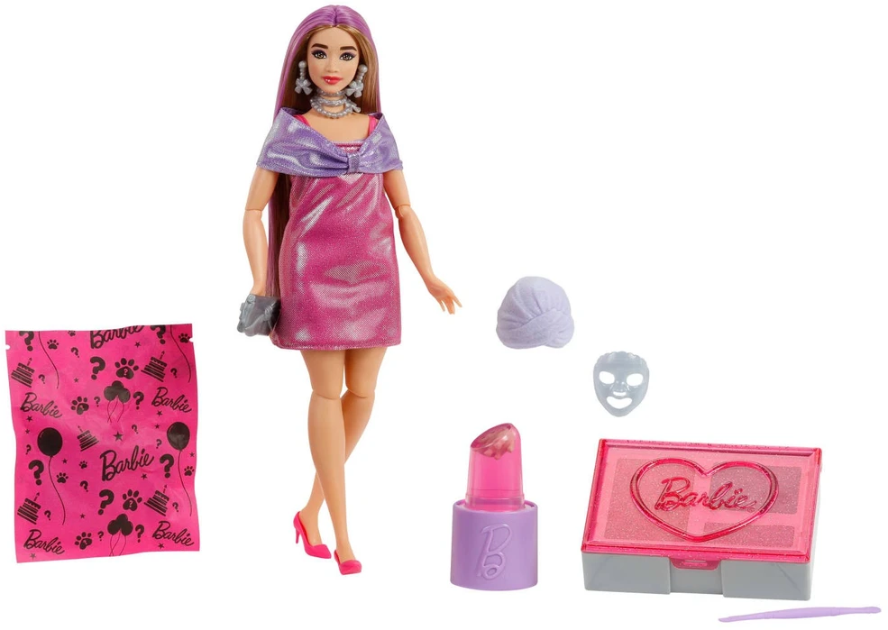 Barbie vakarėlio atidaryta rožinė lėlė JFY67