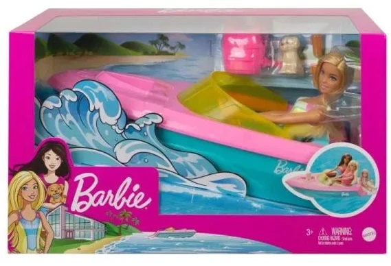 Barbės valties ir lėlės žaidimų rinkinys GRG30 Mattel