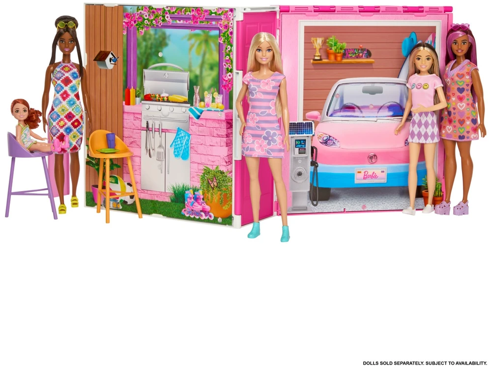 Barbie žaidimų namelis su lėle HRJ77