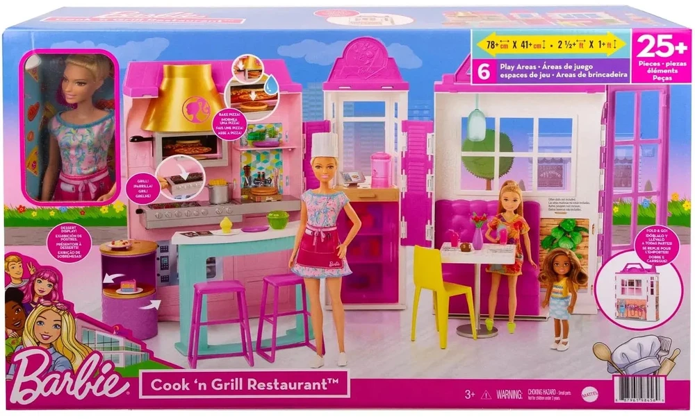 Barbie žaidimų rinkinys Restorano virėja su lėle HBB91