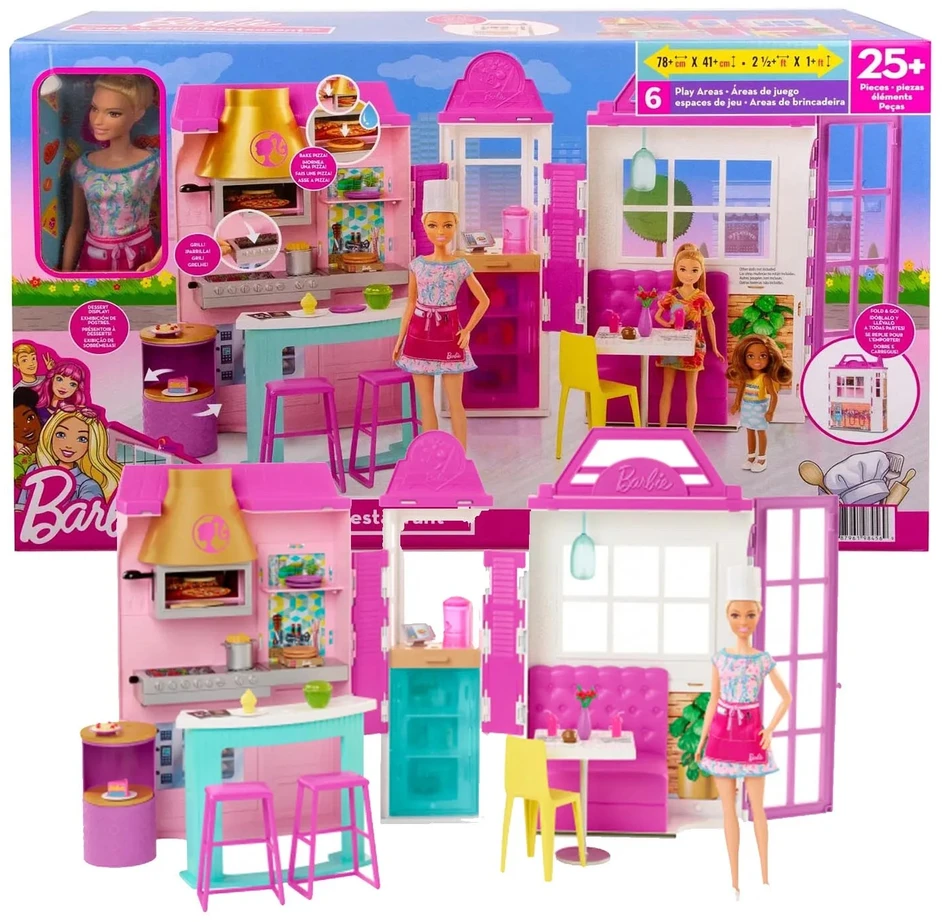 Barbie žaidimų rinkinys Restorano virėja su lėle HBB91
