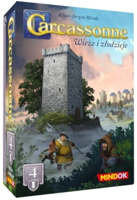 Bard Centrum Gier Stalo žaidimas Carcassonne 4 bokštai ir vagys 3 leidimas