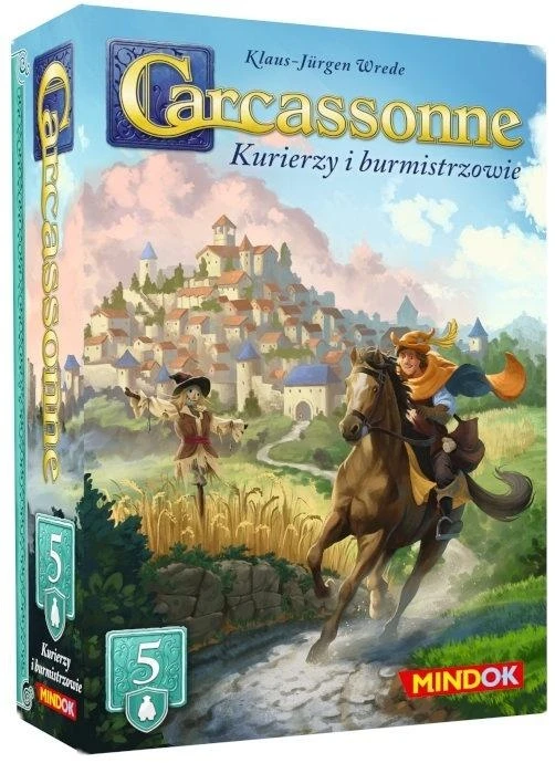 Bard Centrum Gier Stalo žaidimas Carcassonne 5 kurjeriai ir burmistrai 3 leidimas