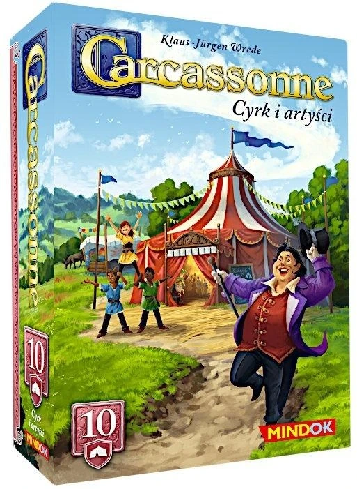 Bard Centrum Gier Stalo žaidimo Carcassonne papildymas cirkas ir artistai 3 leidimas