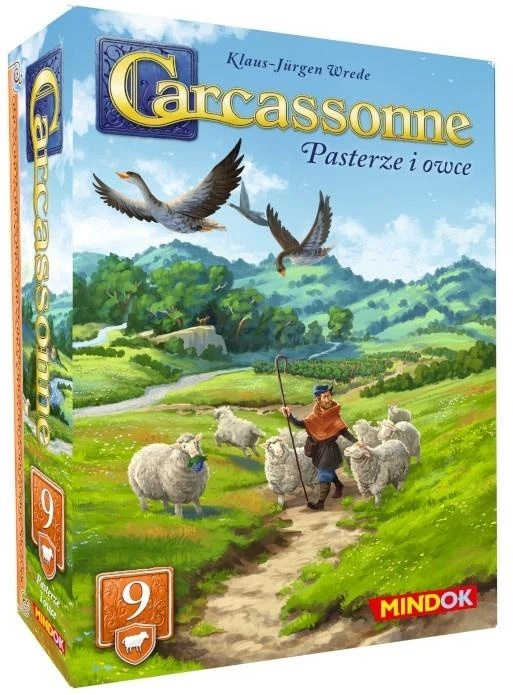 Bard Centrum Gier Stalo žaidimo Carcassonne priedas 9 Pasterze i Owce 3 leidimas